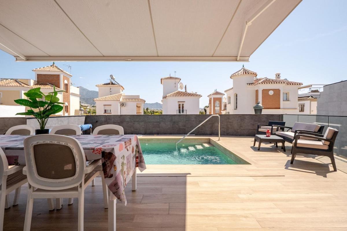 Villa Antonia Mar - Private & Heated Pool - Punta Lara Nerja Exteriér fotografie